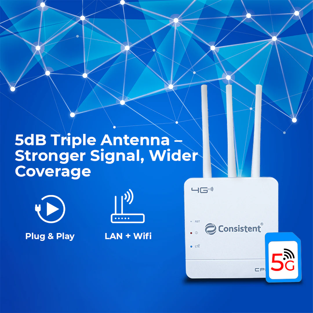 Consistent wifi6 4G Router Velocity (CT-4GR-TAW6) IPv6 Compatible | AP/RE/WISP Mode | Parental Control | Single Band | Guest Network - White - Image 2