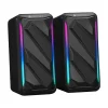 ZEBRONICS Igloo 2, 2.0 USB Computer Speakers, 10 Watts, RGB LED, USB Powered, AUX, Volume Control Pod for PC, Laptops, Desktop (Black)